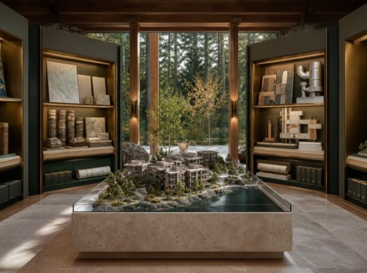 A BC property model sits within a library of land, title, building, zoning and environmental evidence