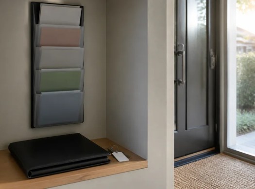 A newcomer purchase file at a townhouse entry