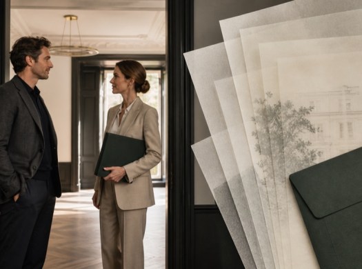 A property conversation is converted into layered written confirmation and a sealed record